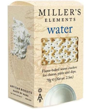 Artisan Biscuits Miller's Water Flame Water Crackers 3 Pack 70g - Buy Online on GoSupps.com