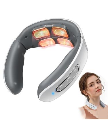 Neck massage device intelligent neck massage device with heating EMS 6 modes 9 intensity levels pain relief at the thermal function of neck shoulder