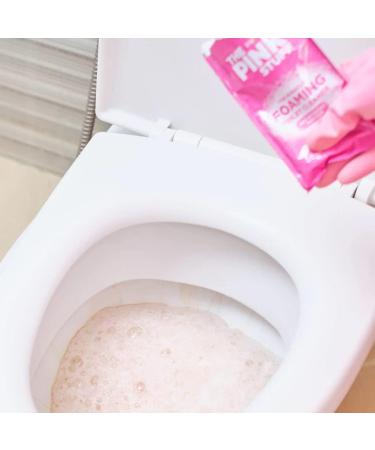 The Pink Stuff The Miracle Foaming Toilet Cleaner (1pk contains 3 x 100g sachets) 2Pk + Elbow Grease Rubber Gloves Cotton Lined 1Pair Size M + Our Gift for You: Organza Bag Size: 9x7x0.1cm - Buy Online on GoSupps.com