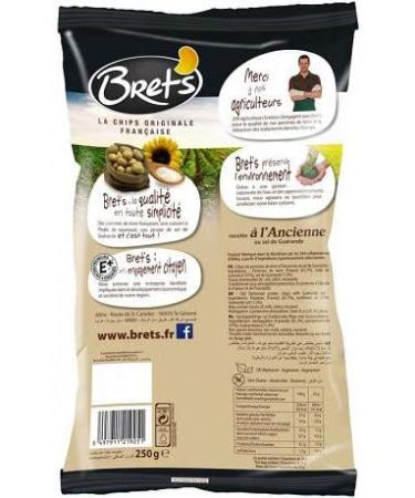 BRET'S - Old-Fashioned Chips with Gu rande Salt 250G - Pack of 4  - Buy Online on GoSupps.com