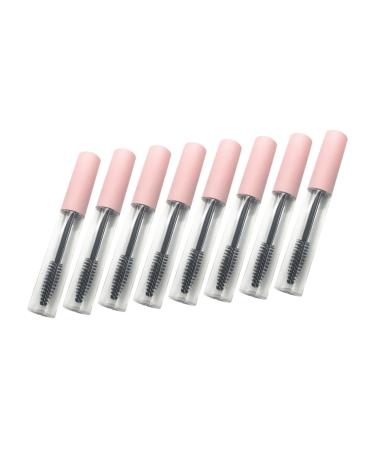 TOVINANNA 8pcs Mascara Tube Mascara Bottles Creative Tubes Mascara Wands Empty Eyeliner Tubes Premium Tubes Eyelash Cream Tubes Refillable Eyelash Tubes Refillable Tubes 1 g (Pack of 1) Pink
