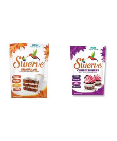Swerve - The Ultimate Sugar Replacement Granular 340g & Sweetener Confectioners Sugar 340 Grams