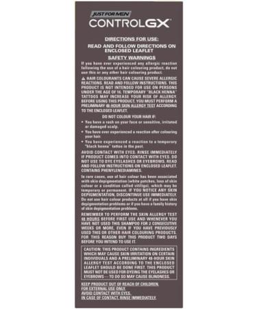  PROMOO Just For Men Control GX - Gray Hair Reducing Shampoo with Coconut Oil and Aloe Vera - New and Improved Formula - All Shades - 118 ml x 2 units Promoo - Buy Online on GoSupps.com