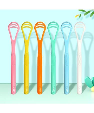 AOYEAH Silicone Tongue Cleaning Brush - Effective Tongue Scraper for Oral Care & Massage - Yellow - Buy Online on GoSupps.com