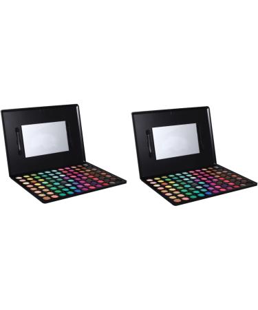 Healvian 2 Pcs 88 Shadow Palette Matte Woman Glitter Plastic 1 count (Pack of 1) Assorted Colorx2pcs - Buy Online on GoSupps.com