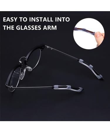 Bekecidi 10 Pairs Soft Silicone Glasses Tipping Sleeves - Non-Slip Ear Handles for Comfortable Reading & Sunglasses (Black White) | International Shipping - Buy Online on GoSupps.com