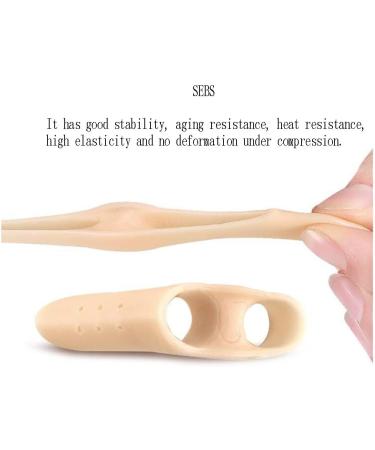 DEAVER Two Hole Gel Toe Separator - Double-Hole Pinky Spacer for Overlapping Toes, Callus & Blister Relief - 2 Pairs - Buy Online on GoSupps.com