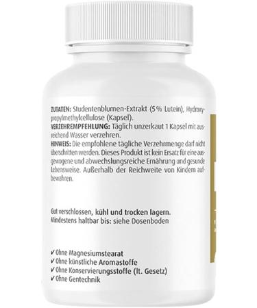 Lutein 20 mg Micro-Encapsulated Capsules - Premium Eye Health Supplement | International Shipping - Buy Online on GoSupps.com