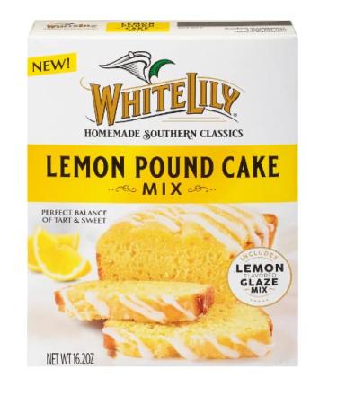 Whitelily lemon pound cake mix Includes lemon glace 2 pack