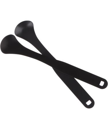 Yawdil Spoon Tongue Scraper for Adults - Metal Tongue Cleaner for Bad Breath & Healthy Oral Care - Black - Buy Online on GoSupps.com