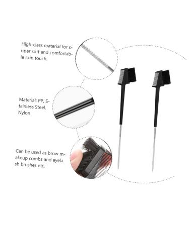 Didiseaon Double Head Eyebrow Brush & Comb - 2pcs Dual Purpose Makeup Tool | International Shipping Available - Buy Online on GoSupps.com