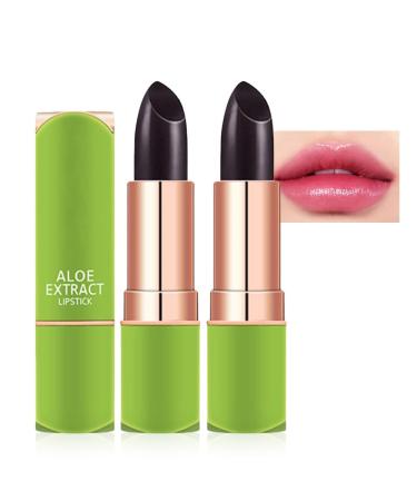 Jelly Color Changing Lipstick Queen Mood Moisturizer Long Lasting Lip Care Lip Balm Magic Waterproof Lip Gloss Glossly Makeup Lipstick Set for Women (2pc 07#)