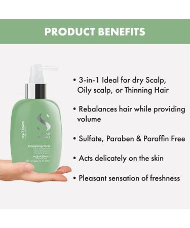 Alfaparf Milano Semi di Lino Scalp Renew Energizing Tonic 125ml - Revitalize and Energize Your Scalp - Buy Online on GoSupps.com