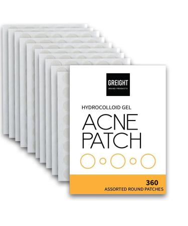 Hydrocolloid Acne Pimple Patches (360 Patches 2 Sizes) - Invisible Spot Cover For Acne Treatments Breakout Conceals Acne Reduces Pimples and Blackheads