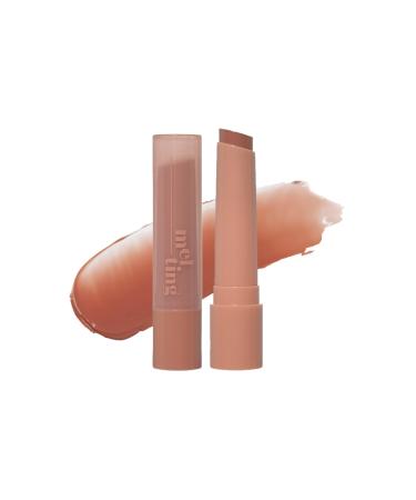 Etude Ginger Sugar Melting Balm Stick 01 Fig Beige | Tinted Moisturizing Lip balm | Natural Ingredients Hydrate Ginger Sugar Shea Butter Moisturizing Relaxing Effect | K-Beauty