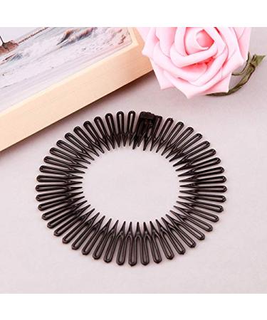 YALLNASL Girls Flexible Zig Zag Hair Bands - 6 Pack, 3 Colors - Spiral Headband for Women's Hair - No Slip Stretch Combs - Buy Online on GoSupps.com