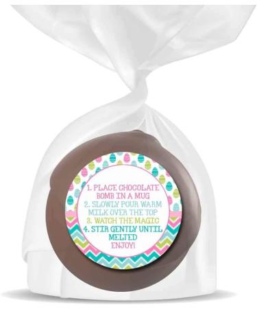 You're The Bomb Cute Bunny & Easter Egg Themed Happy Easter Hot Cocoa Bomb Sticker Labels  Total of 40 2 Circle Stickers (20 sets of 2) by AmandaCreation - Buy Online on GoSupps.com
