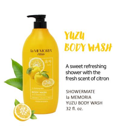 SHOWERMATE la MEMORIA Fresh Fruit Body Wash 32 fl oz 946 ml (Yuzu) - Buy Online on GoSupps.com