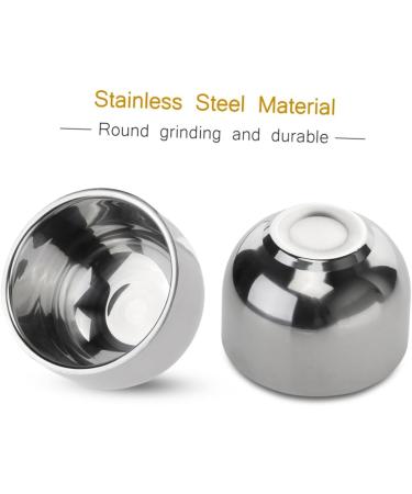 Buy Housoutil Stainless Steel Shaving Bowl | Shave Bowl with Lids for Shaving Cream & Soap | Perfect Mixing Bowl for Rich Lather - Buy Online on GoSupps.com