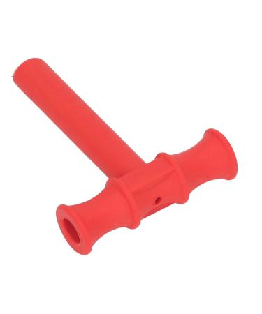 T-Shaped Chewing Tube for Adults | TPR Vocal Training & Chewy Sticks for Autistic Chewers - Red - Buy Online on GoSupps.com