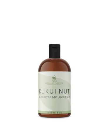 Kukui Nut Oil Unrefined 8 oz 100% Kukui Carrier Oil for Essential Oil - Pure All Natural Therapeutic Grade Kukui Seed Oil for Hair Skin Scalp Body Care Moisturizer