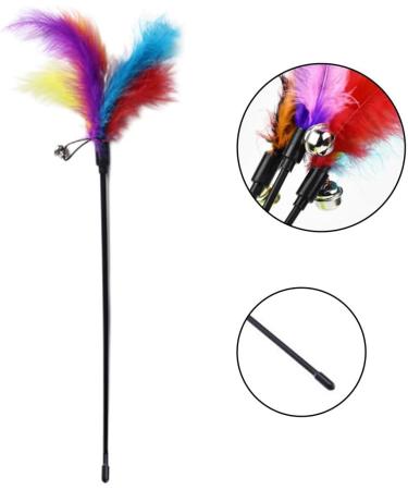 JOCXZI Pack of 5 Feather Toys for Cats Interactive Cat Toy Cat Toy Feathers Teaser Toy Cat Feather Toy Cat Feather Toy for Kittens and Cats - Buy Online on GoSupps.com