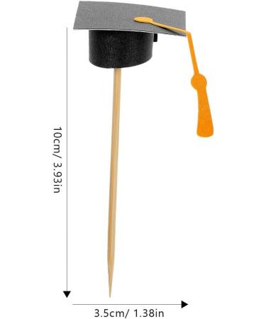 ABOOFAN 35pcs Graduation Cake Toppers Mini Graduation Caps Cupcake Picks for Class of 2024 Graduation Party Decorations - Buy Online on GoSupps.com