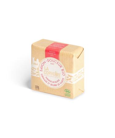 La Corvette organic soap bar - pomegranate with shea butter 100g