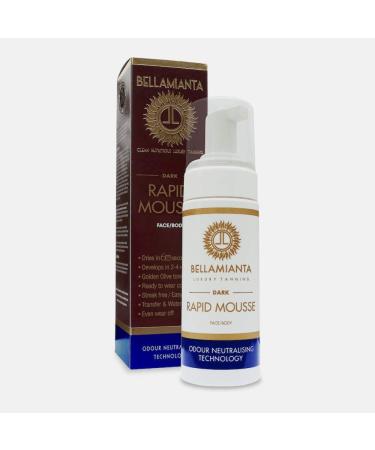 Bellamianta Rapid Self-Tanning Tinted Mousse - Dark  5.07 oz (BEL-TAN-002)