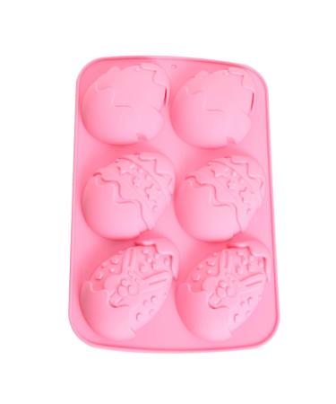 Zerodeko Muffin Mold Kids Silicone Chocolate Mold Egg Candy Mold Silicone Baking Mold Muffin Pan Mold Cookie Molds Ice Cube Mold Silicone Molds Baking Tool Eggs Plaster Doll Pink