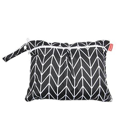 Damero 3pcs Diaper Bag Set Black Arrow | Reusable Wetbag & Wipes Organizer for Travel & Baby Care - Buy Online on GoSupps.com