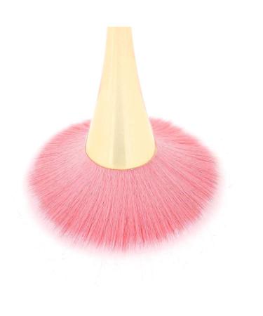 Nail Art Staubbrush - Manicure Tool for DIY Nail Cleaning | Fashion Gel Accessories - Pink Head & Gold Brush - Buy Online on GoSupps.com