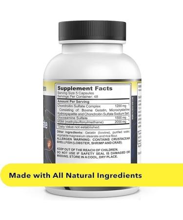 Advanced Mobility & Flexibility Support Formula with Glucosamine Chondroitin & MSM 240 Capsules for Active Lifestyles & Daily Wellness - Buy Online on GoSupps.com