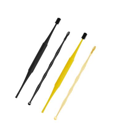 FOMIYES 2 Sets Ear Spoon Two Piece Set Flash Suit Ear Cleaning Tools Pimple Tools Pimple Comedone Extractor Tool Ear Picking Tool Set Reliable Ear Pick Practical Ear Picks Plastic Earphone