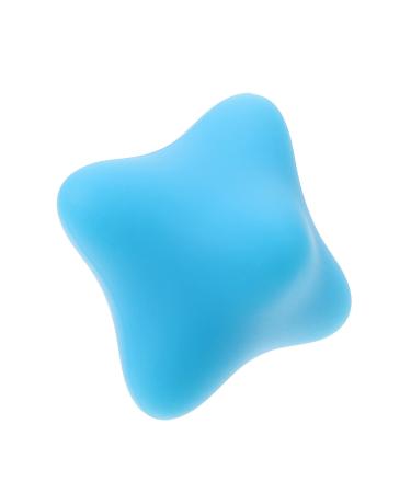Besportable handle ball grip trainer Hand finger exercise device lacrosse massage finger training finger handle practice hand coordination emphasize acupressure hand exercise massage baoding pebble gel fitness blue 5.8x5.8x5.8cm