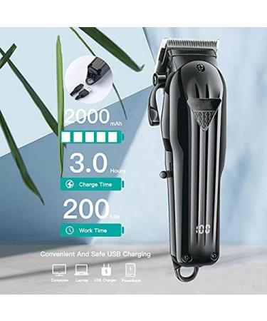 Buy Professional LED Hair Clippers - Adjustable Powerful Electric Trimmer & Beard Cutter - Rechargeable & Portable Hair Cutting Kit - Buy Online on GoSupps.com