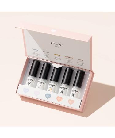 W.Dressroom Pit a Pat Discovery Set Dress & Living Perfume - April Cotton White Soap Chic Amber Peach Blossom White Lily | Deodorizing Anti-Bacterial (20ml x 5ea) Pit-a-Pat