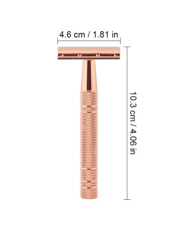 Eco-Friendly Double Edge Safety Razor for Men & Women - Reusable Metal Razor with 5 Blades | Perfect Grooming Gift for Friends & Lovers - Buy Online on GoSupps.com