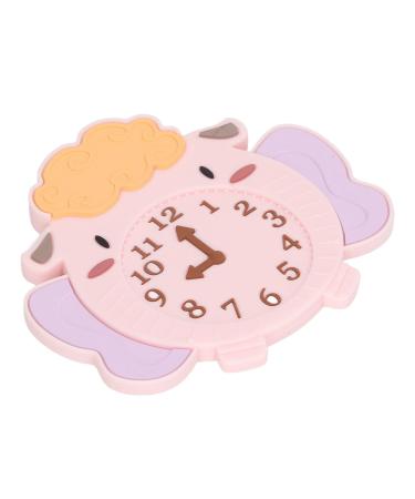 Gum Relief Teething Toy Bright Color Alarm Clock Shaped Soft Teething Toy for Home for Baby (Type 2)