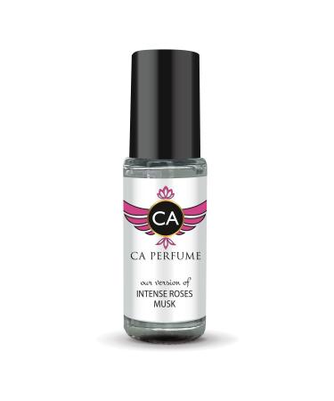 CA Perfume Impression of Intense Roses Musk For Women Replica Fragrance Body Oil Dupes Alcohol-Free Aromatherapy Sample Travel Size Concentrated Long Lasting Attar Roll-On 0.14 Fl Oz/4ml-X1