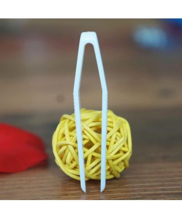 50 Pcs Mini Plastic Tweezers | Contact Lens Clip Beauty Tool - Buy Online on GoSupps.com