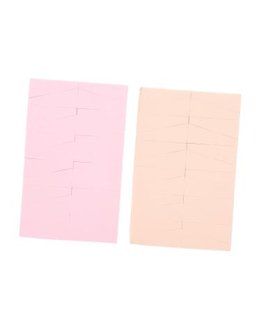 STOBAZA 2 Sets Triangle Puff Blending Sponge Round Puff Makeup Puff Blending Applicator Puff Cosmetic Puff Beauty Makeup Sponge Loose Powder Puff Wedge Shape Hydrophilic Polyurethane