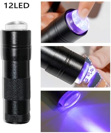 Mini LED Nail Dryer UV Flashlight - 15s Fast Drying Gel Light & Sensor Nail Lamp (Black) - Perfect for Quick Nail Polish Hardening - Buy Online on GoSupps.com