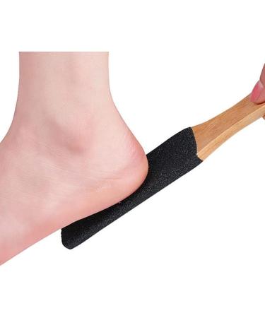 Double-Sided Wooden Handle Foot File - Exfoliating Pedicure Tool for Smooth Feet | International Shipping - Buy Online on GoSupps.com