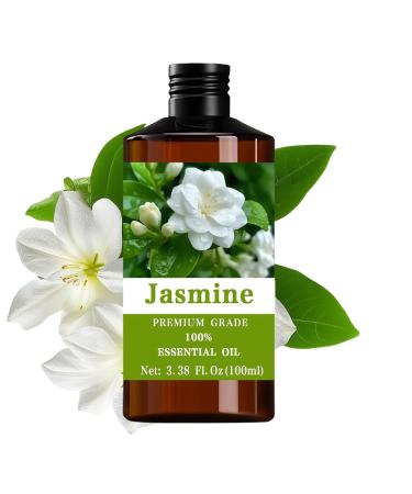 Jasmine Essential Oil for Nail Hair & Skin Care Diffusers Humidifier Aromatherapy for Meditation Girls Gift Christmas Gift 100ml/3.38 Fl.Oz