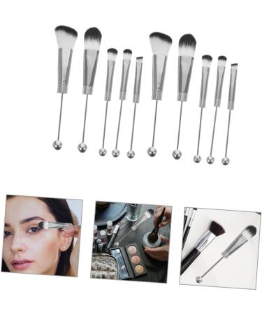 HAPINARY 2 Sets Stainless Steel Eye for Eyeshadow Aluminum Alloy Eyeshadow Brush Artificial Fiber - Buy Online on GoSupps.com
