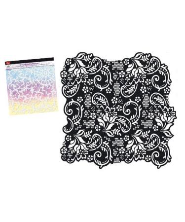 Viva Dcor 400600100 Lace Background Stencil