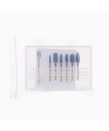 Melodysusie 7x Premium Wolframcarbid Hartmetall Bits Set for Professional Nail Care | Manicure & Pedicure Grinding Heads - Blue - Buy Online on GoSupps.com