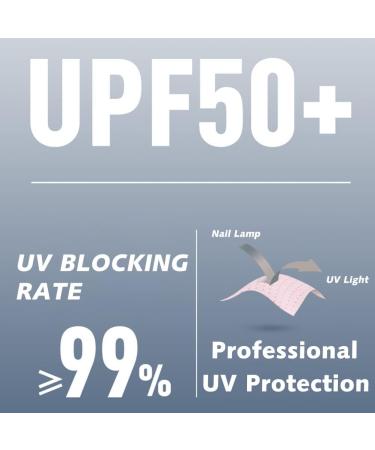 CURELIX Anti UV Gloves for Gel Nail Lamp - Professional Manicure Protection Gloves - UV Sun Protection for Women - Pink - Buy Online on GoSupps.com