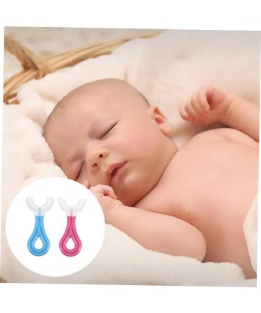 Fomiyes 4-Pack U-Shaped Silicone Toothbrushes for Toddlers & Kids - Gentle Mouth Care & Massage Brushes - Buy Online on GoSupps.com